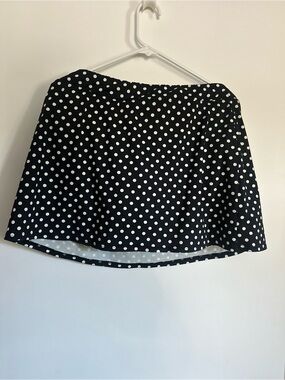 Lands End Swim Skirt Bundle Black and White Polka, Blue & Pink